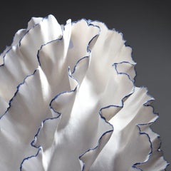 Blue and White Organic Porcelain Vessel, Sandra Davolio