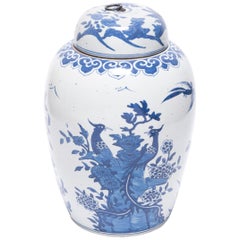 Chinese Blue and White Tea Leaf Jar