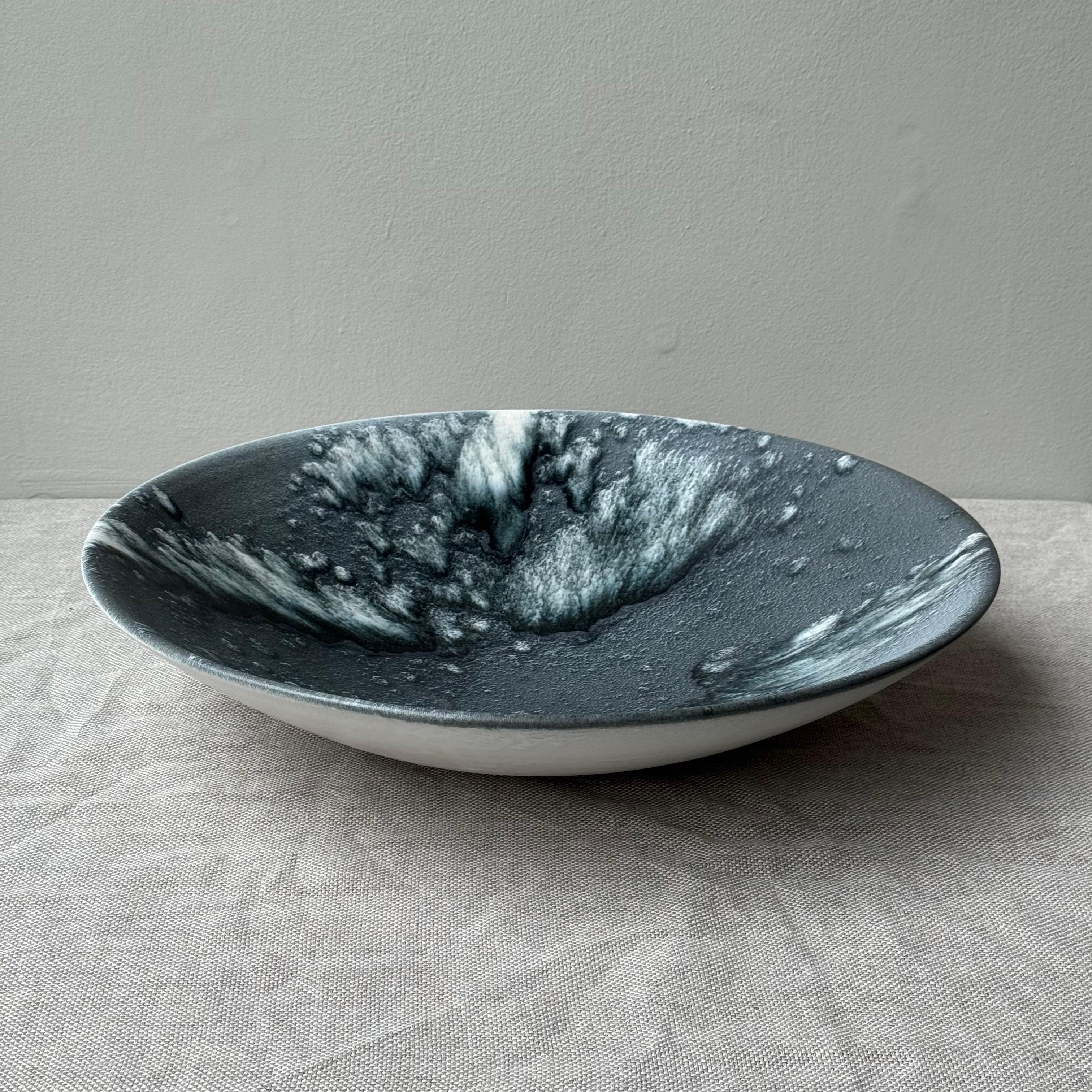 Blue and White Platter, K H Würtz, Denmark 2
