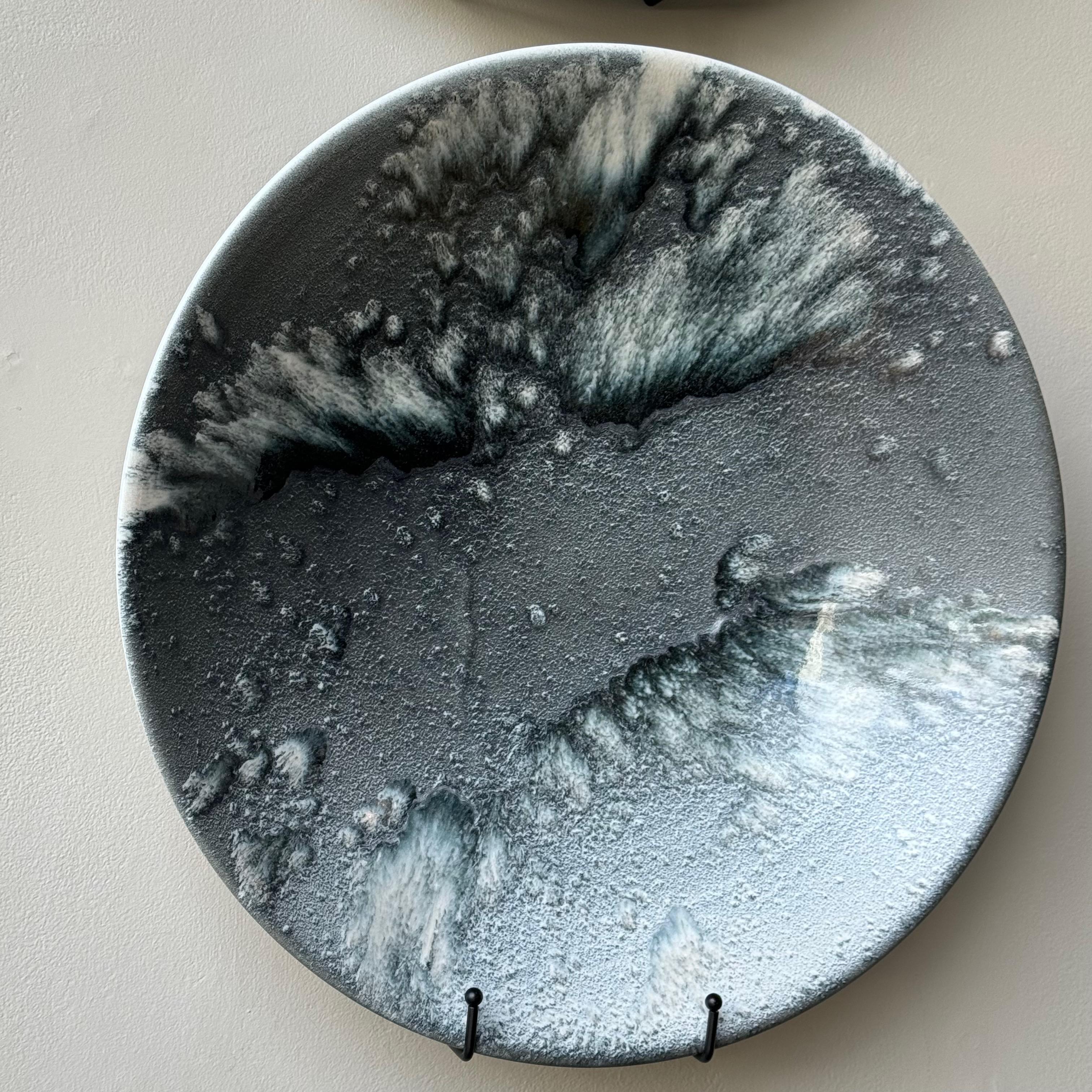 Danish Blue and White Platter, K H Würtz, Denmark