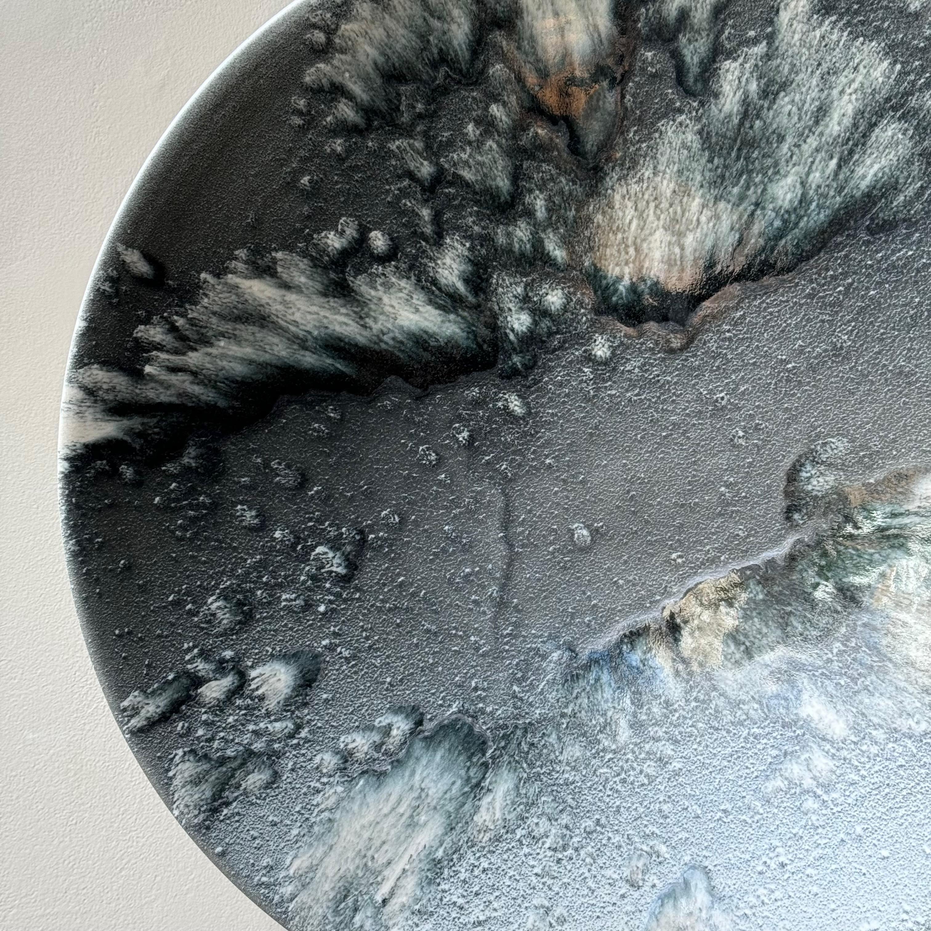 Contemporary Blue and White Platter, K H Würtz, Denmark