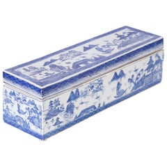Blue and White Porcelain Box