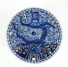 Blue and White Porcelain Garden Seat
