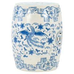 Blue and White Porcelain Garden Seat