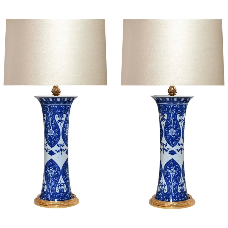 White Porcelain Lamps For At 1stdibs, Blue Porcelain Lamp
