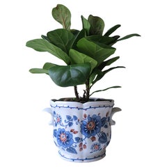 Cachepot in porcellana blu e bianca di Estee Lauder