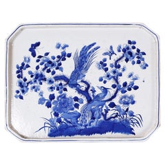 Blue and White Porcelain Tray