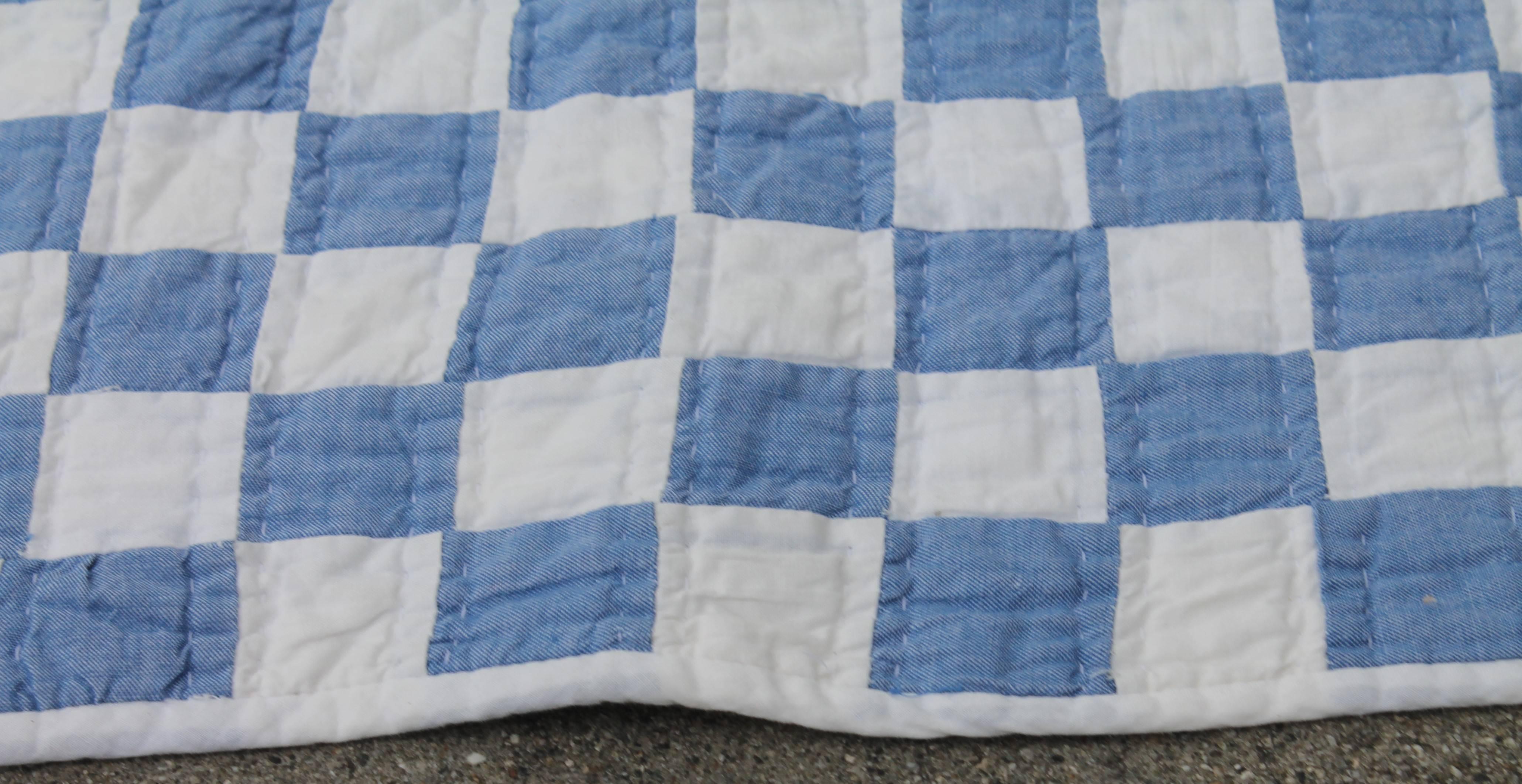Other Blue and White Postage Stamp Quilt