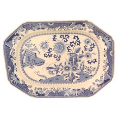 Used Blue and White Spode Platter