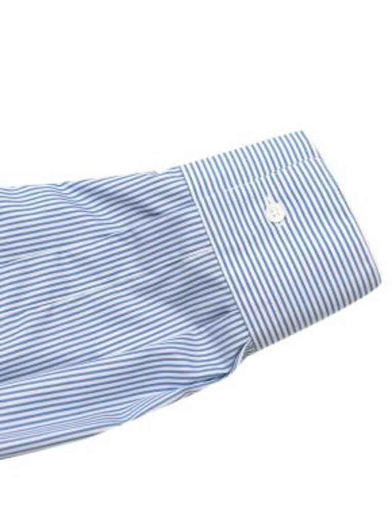 White and Blue Cotton Shirt