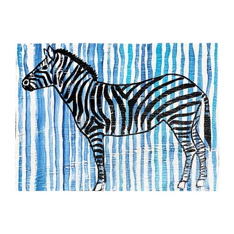 Zebra Painting - 57 For Sale on 1stDibs | fadik painting, zebra 