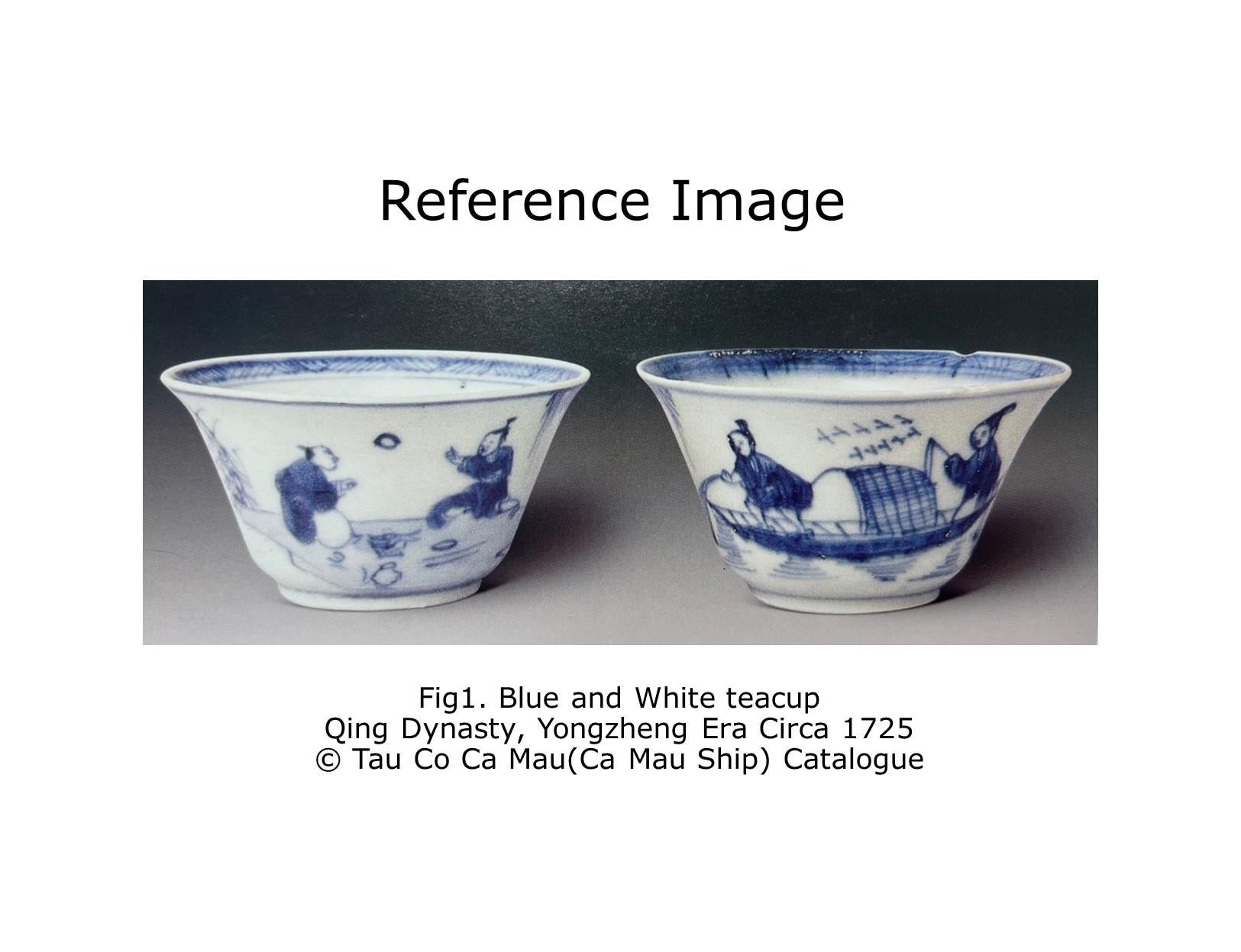Blue and White Tea Set c 1725, Qing Dynasty, Yongzheng Reign For Sale 7