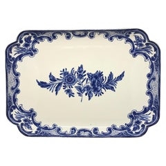 Retro Blue and White Delft Tiffany & Co. Platter