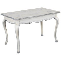 Blue and White Trompe L'oeil Coffee Table