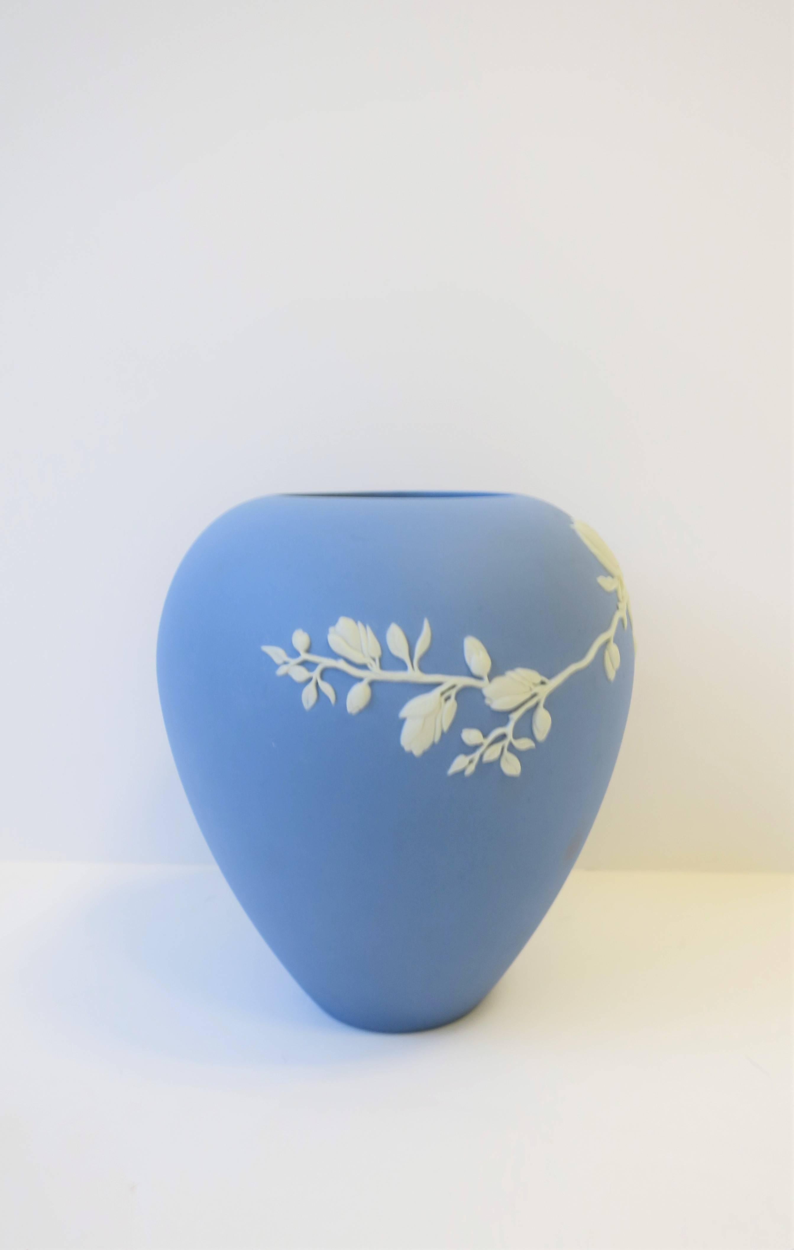 Contemporary Blue and White Vase by Wedgwood, 21st Century