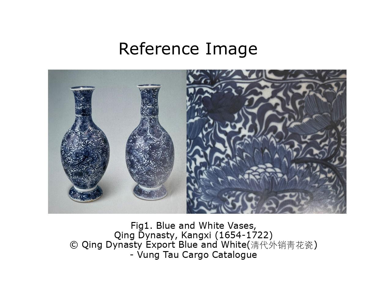 Blue and White Vase from Vung Tau Ship, Qing Dynasty Kangxi Era, Circa 1690 For Sale 5