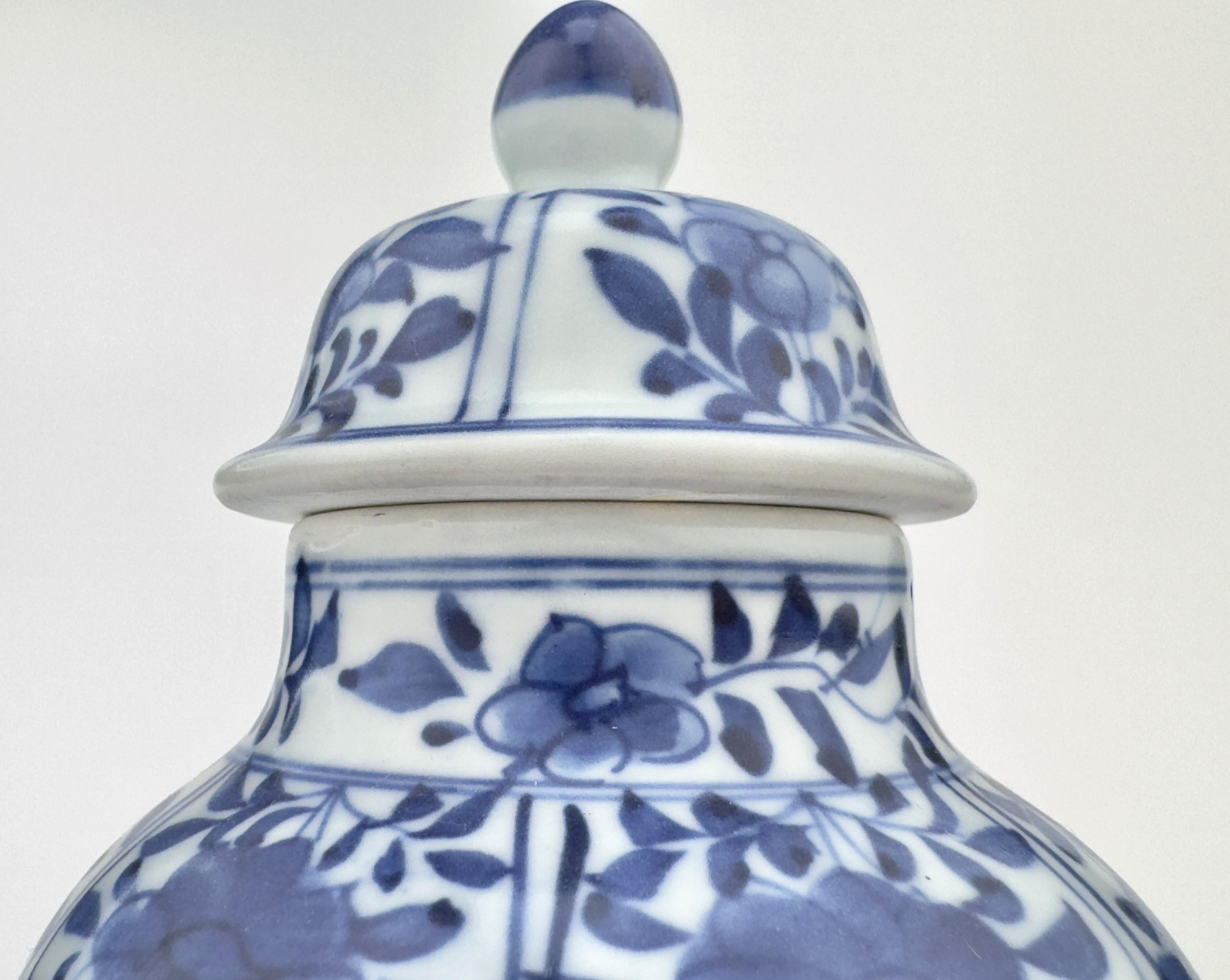 Ceramic Blue And White Vase, Qing Dynasty, Kangxi Era, Circa 1690 For Sale
