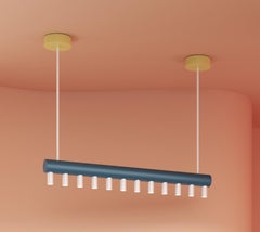 Blaue und gelbe Array Pendelleuchte von Atelier Areti