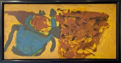 « Blue and Yellows » de Trevor Bell, 1961, , huile sur panneau