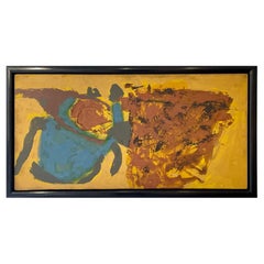 'Blue and Yellows' by Trevor Bell, 1961 , Oil on Board