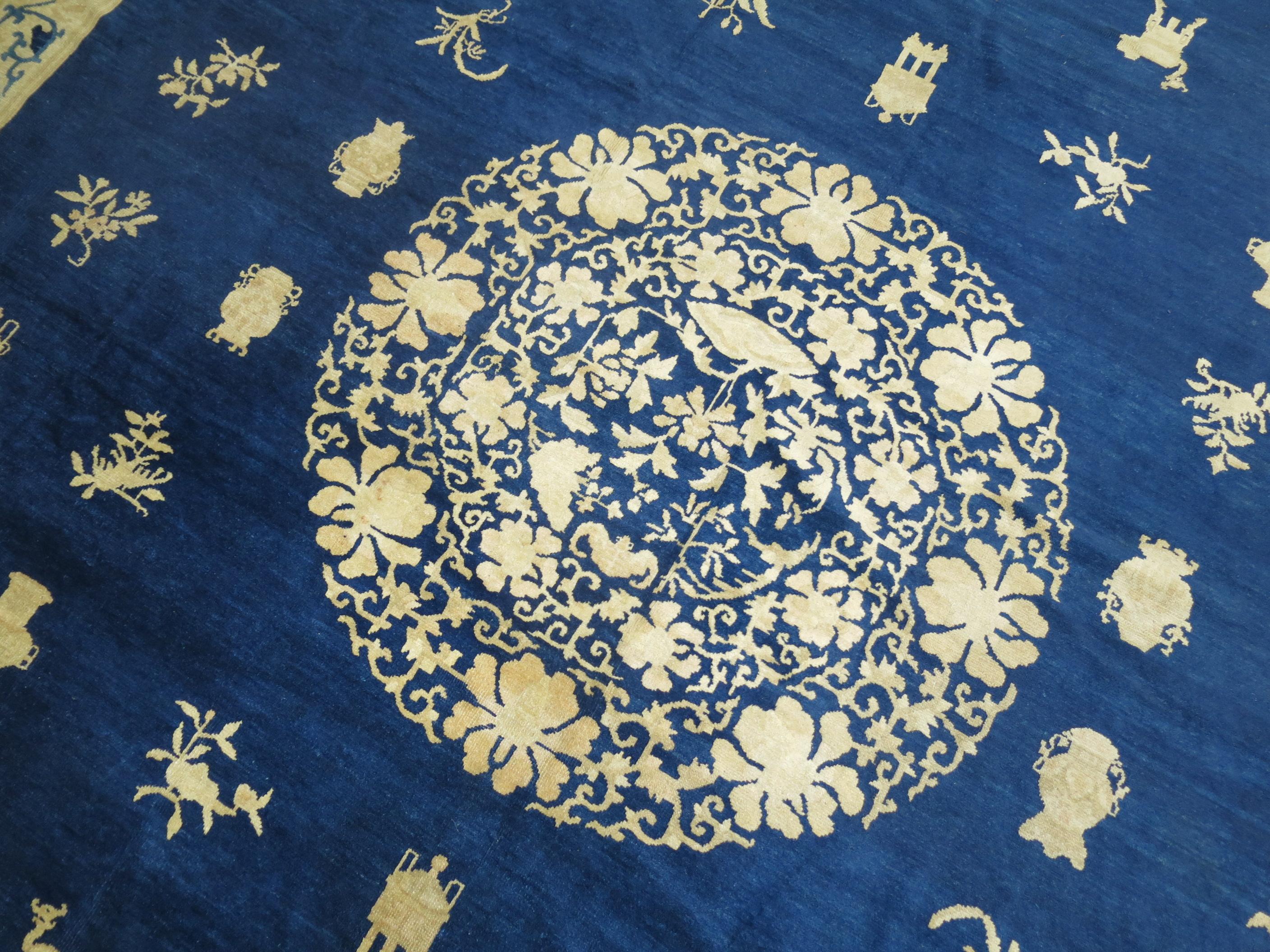 Blue Antique Chinese Rug 3
