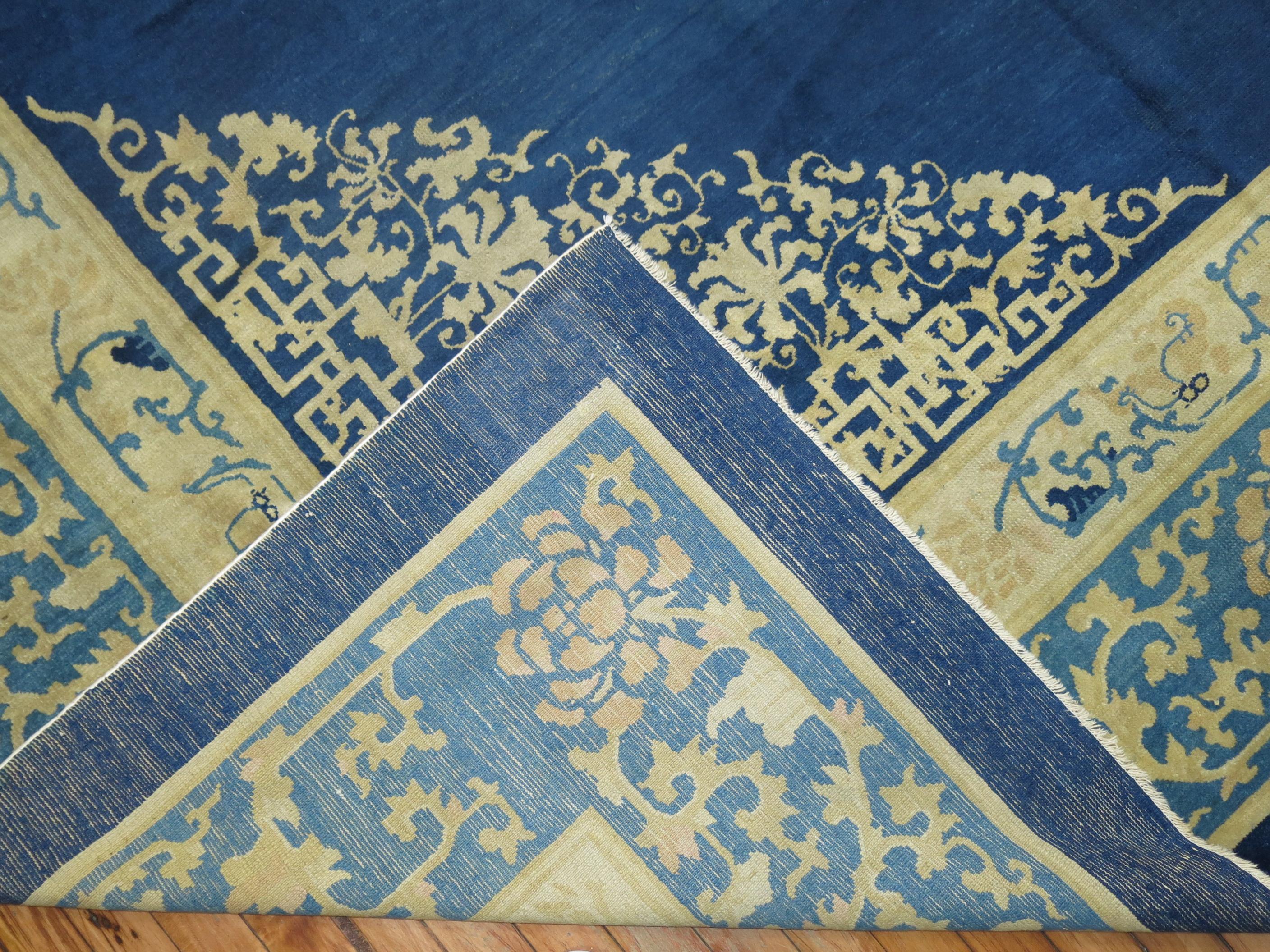 Blue Antique Chinese Rug 8