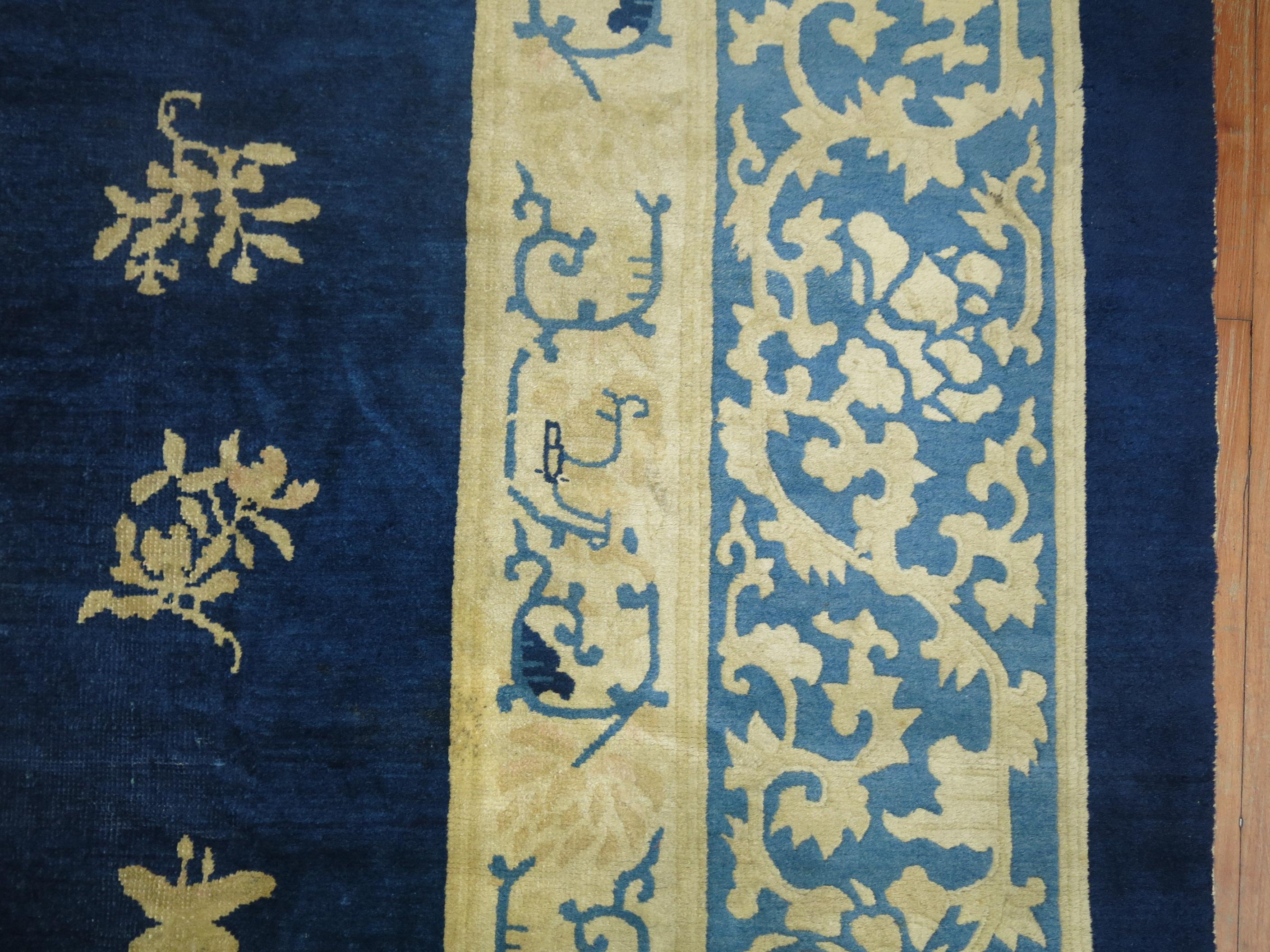 Blue Antique Chinese Rug 1