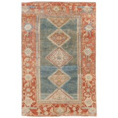 Blue Antique Malayer Handmade Wool Runner Blue Antique Malayer Handmade Wool Runner