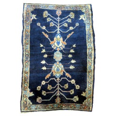 Tapis Sarouk persan Mohajeran ancien bleu