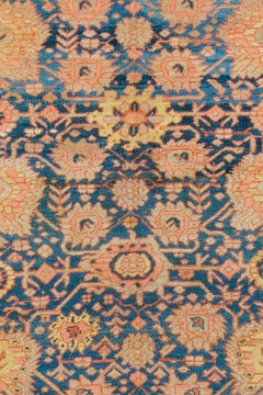 Blue Antique Persian Bakshaish Oversize Rug