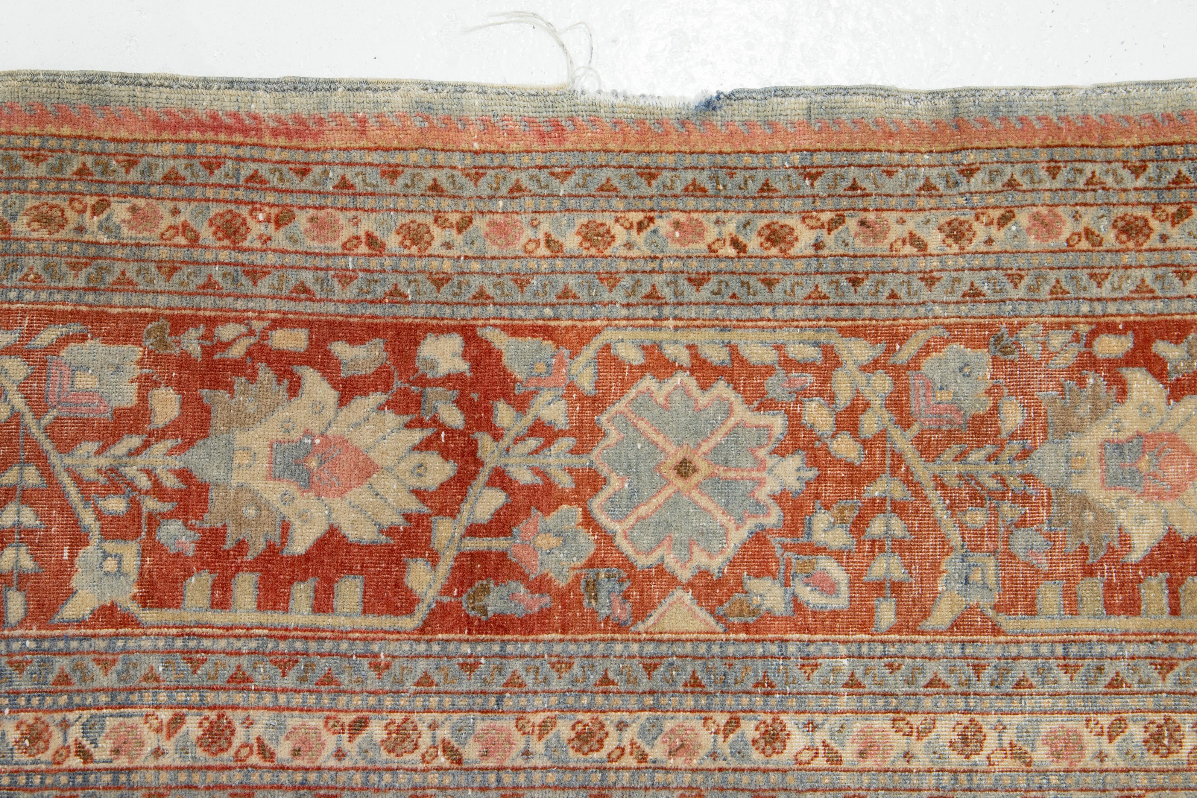 Tapis persan Mahal ancien fait à la main avec motif sur toute la surface en vente 4