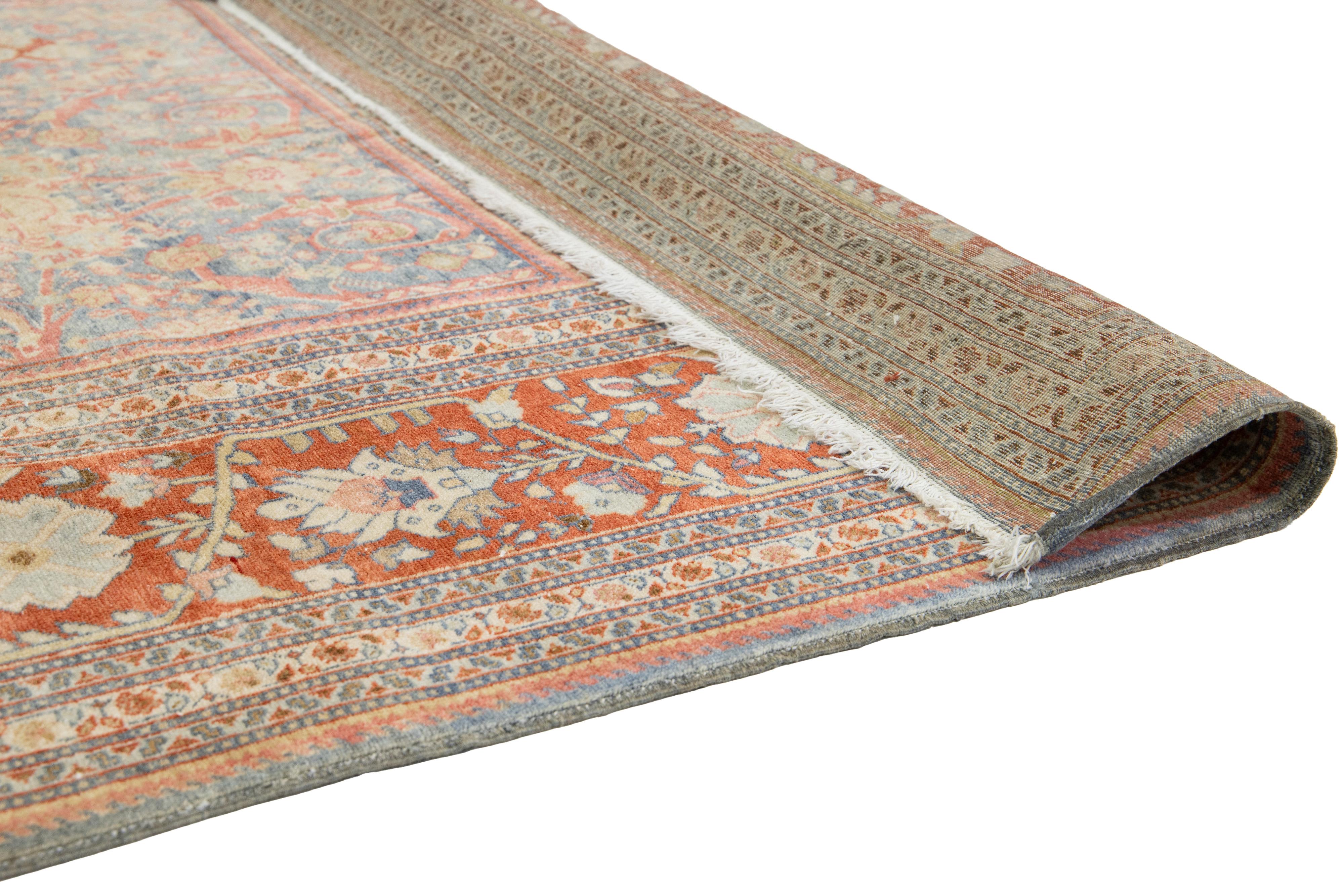 Perse Tapis persan Mahal ancien fait à la main avec motif sur toute la surface en vente