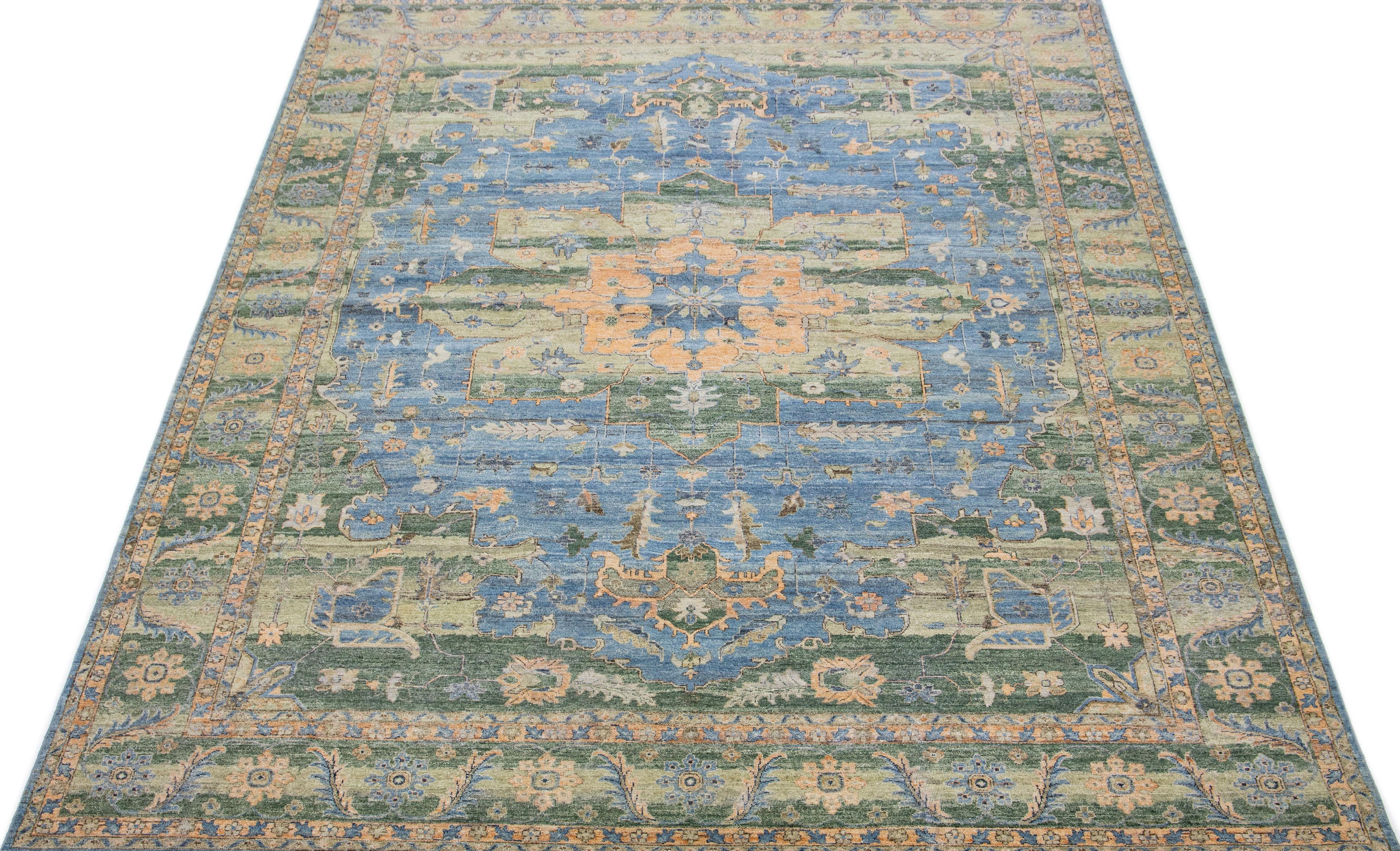 Apadana's Artisan collection offers a unique way to bring a sophisticated antique feel to any home. Boasting unique designs, skilled artisans carefully crafted each piece with hand-weaving techniques. The custom rug from this line boasts a beautiful