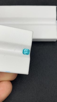Blue Apatite Gemstone: Emerald Cut 0.57 CT December Birthstone