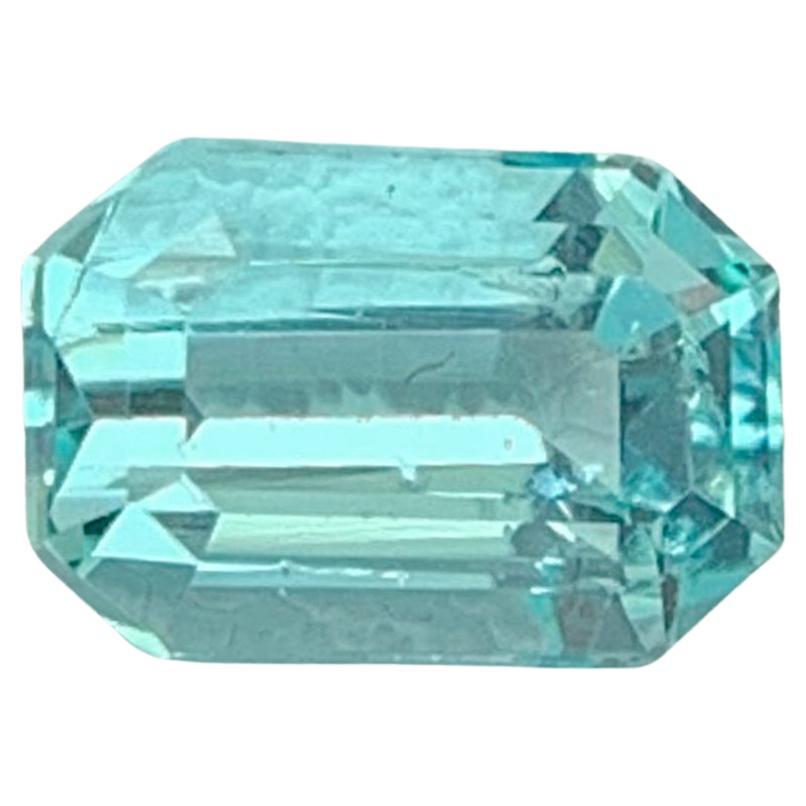 Pierre précieuse Apatite bleue : Taille émeraude 0.96 CT Pierre de naissance du mois de décembre en vente