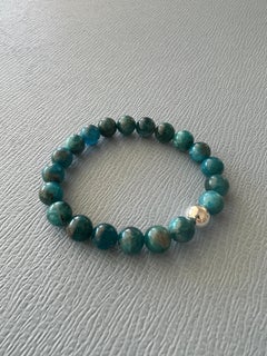 Bracciale di apatite blu A. Silver