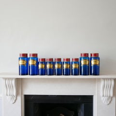 Blue Apothecary Jars