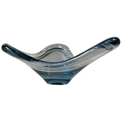 Plato Aqua Azul de Per Lütken para Holmegaard, años 60