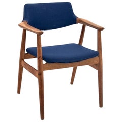 Blue Armchair by Eric Kirkegaard, Danish Design, 1960s After Renovation