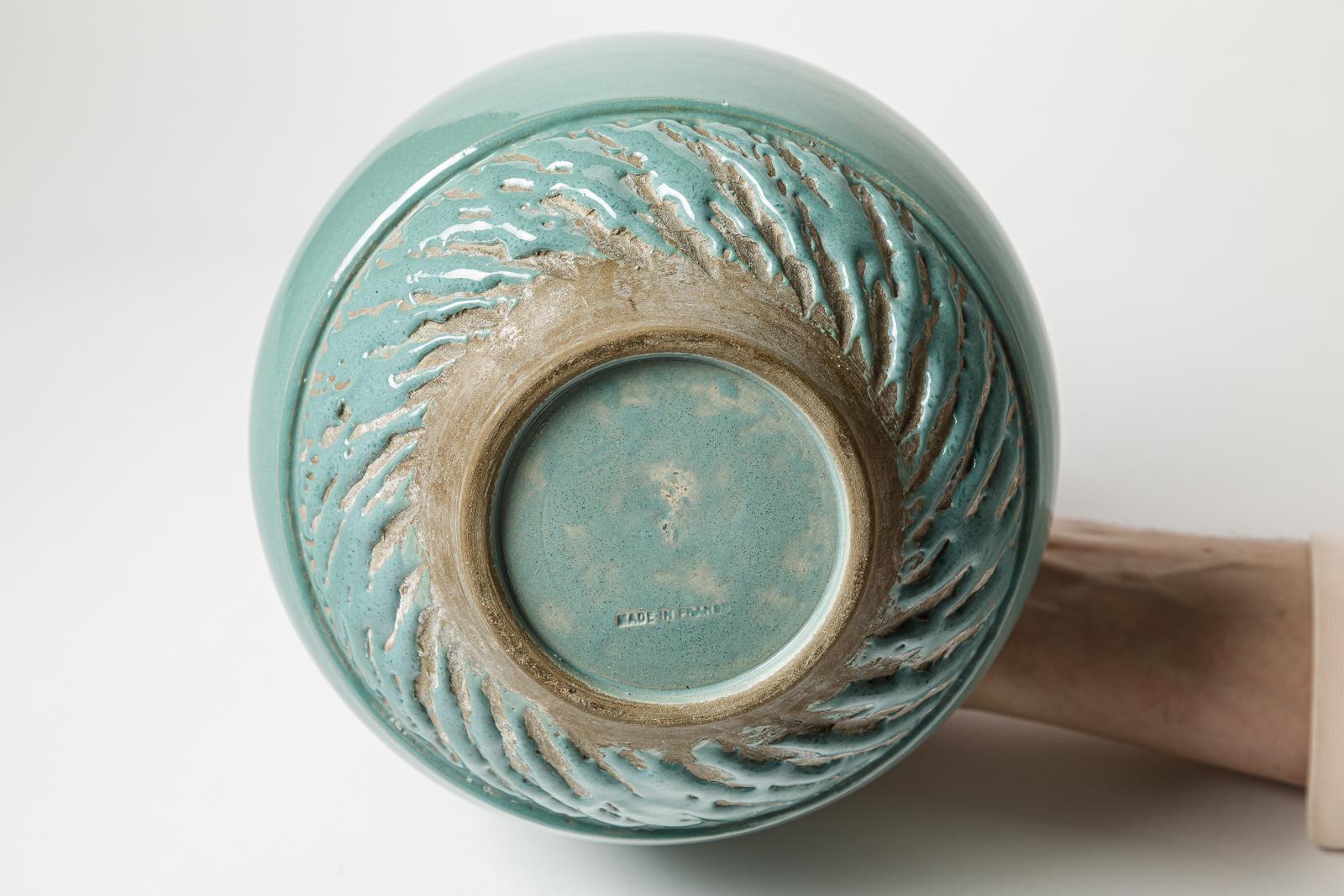 20ième siècle Vase art déco du 20ème siècle attribué à Pol Chambost 23 cm en vente