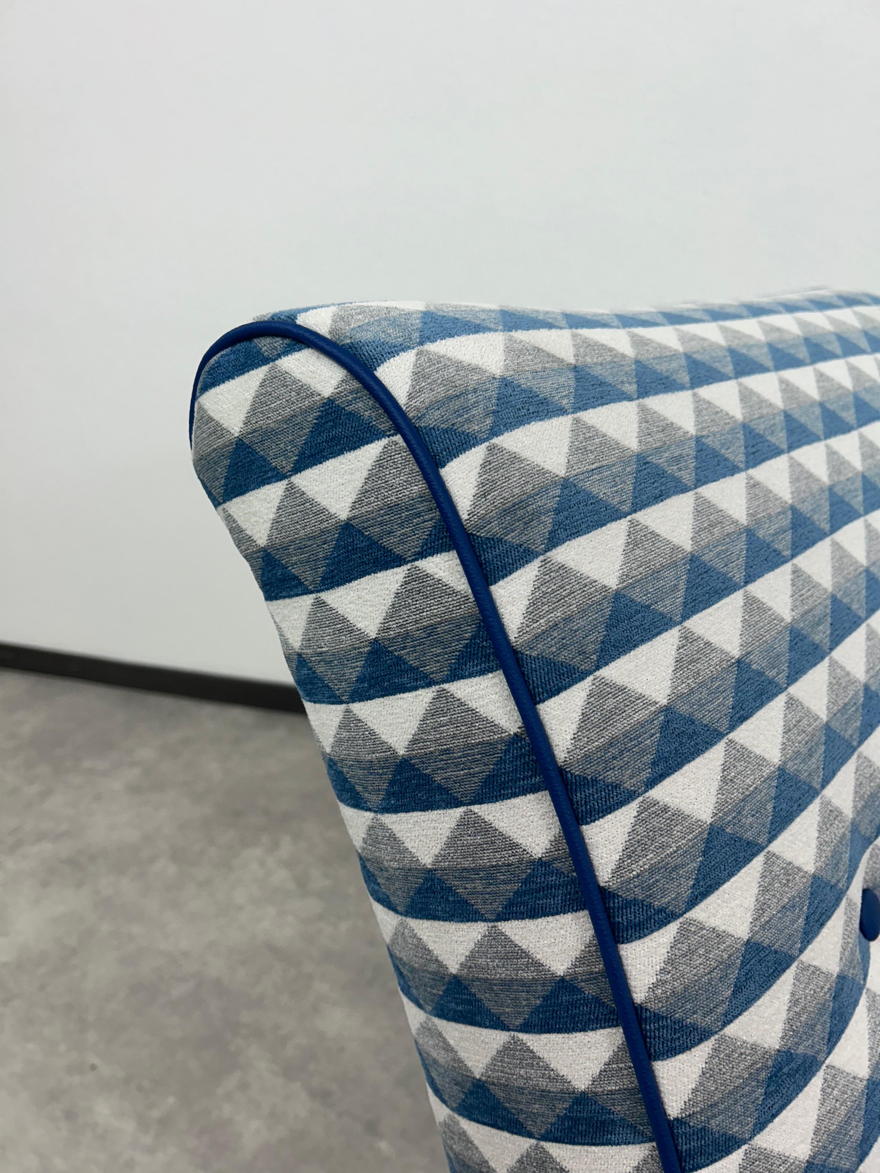 Sillones art déco azules de Jindřich Halabala en venta 4