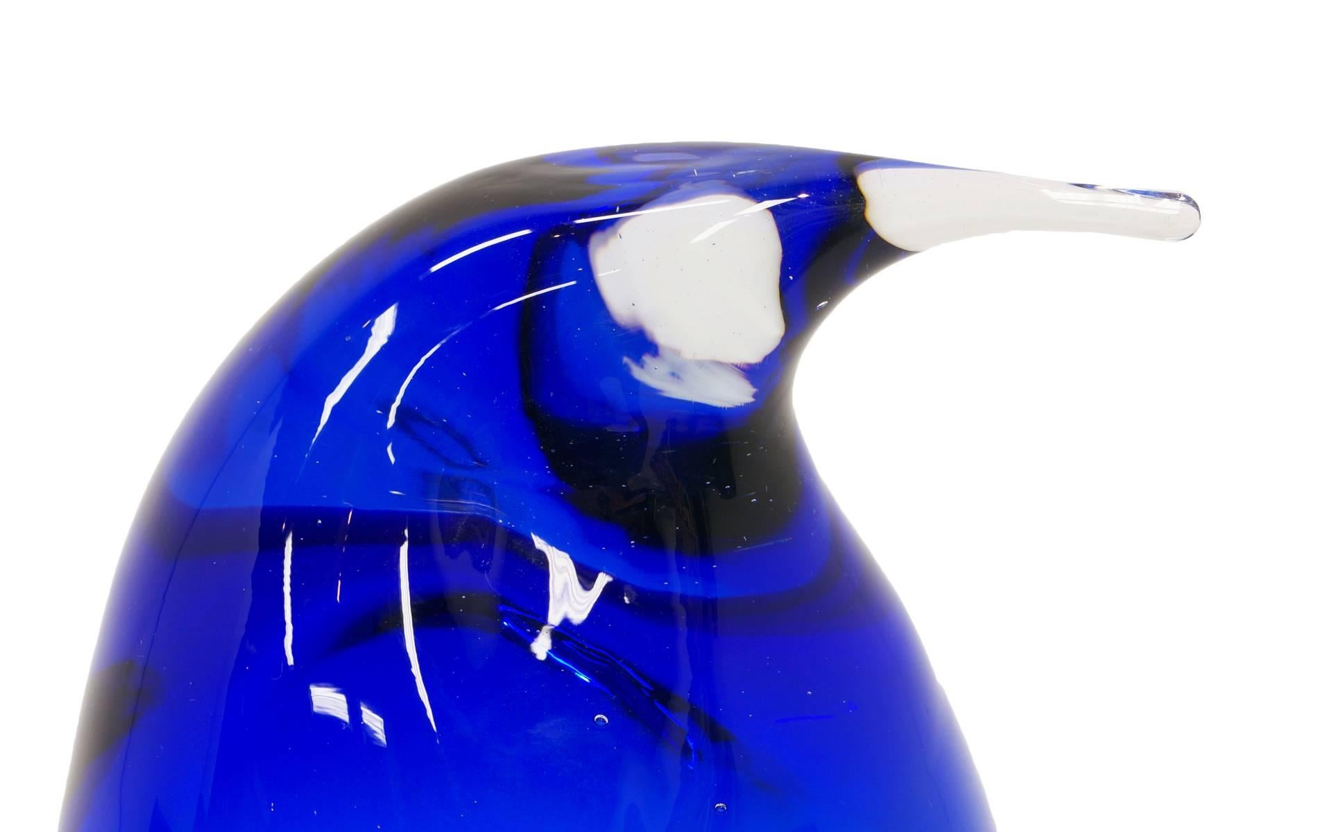 Mid-Century Modern Blenko Art Glass Penguin, livraison gratuite et rapide en vente