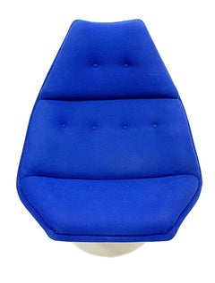 Blue Artifort F588 chair, by Geoffrey D. Harcourt, 1960s