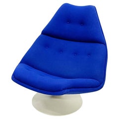 Blue Artifort F588 chair, by Geoffrey D. Harcourt, 1960s