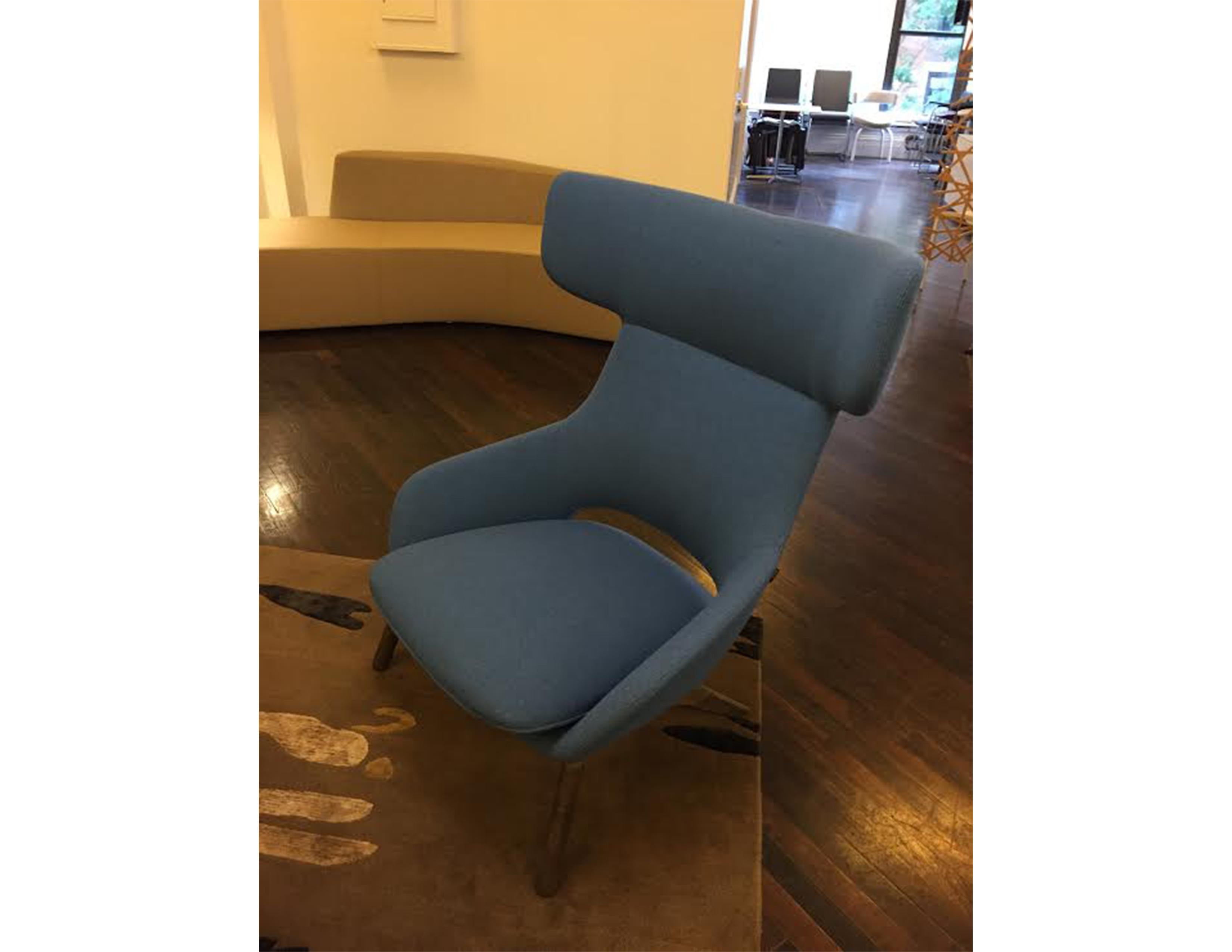 Modern Blue Artifort Kalm Lounge Chair by Patrick Norguet