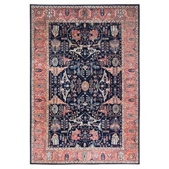 Tapis oriental noué à la main bleu Aryana Bidjar Garus Design 12' x 17'6"