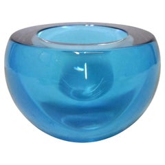 Cendrier bleu «iglia » au design Joe Colombo pour Arnoldo Di Cambio, 1970