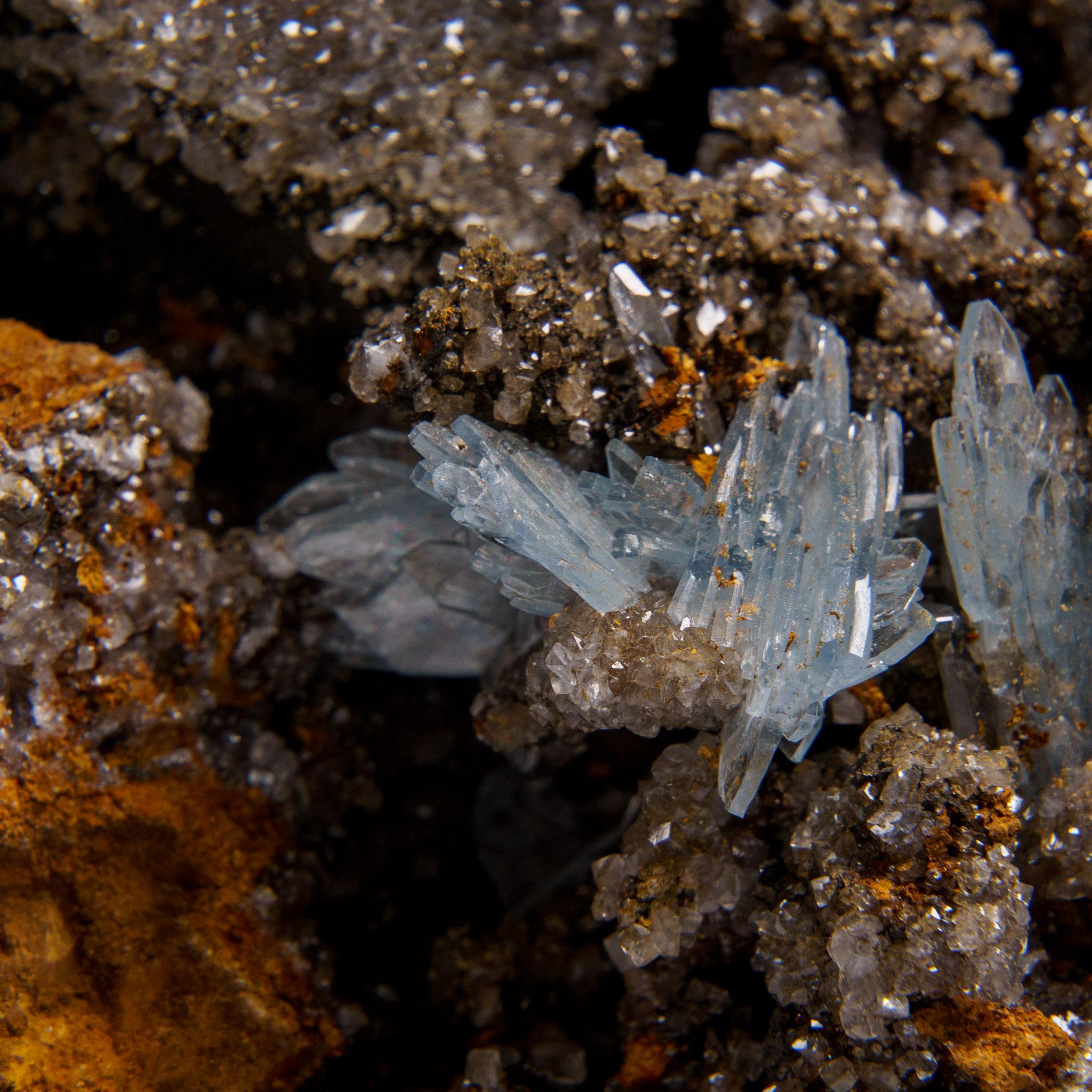 Blauer Baryt aus Jebel Ouichane, Sagangane, Provinz Nador, Marokko im Zustand „Neu“ im Angebot in New York, NY
