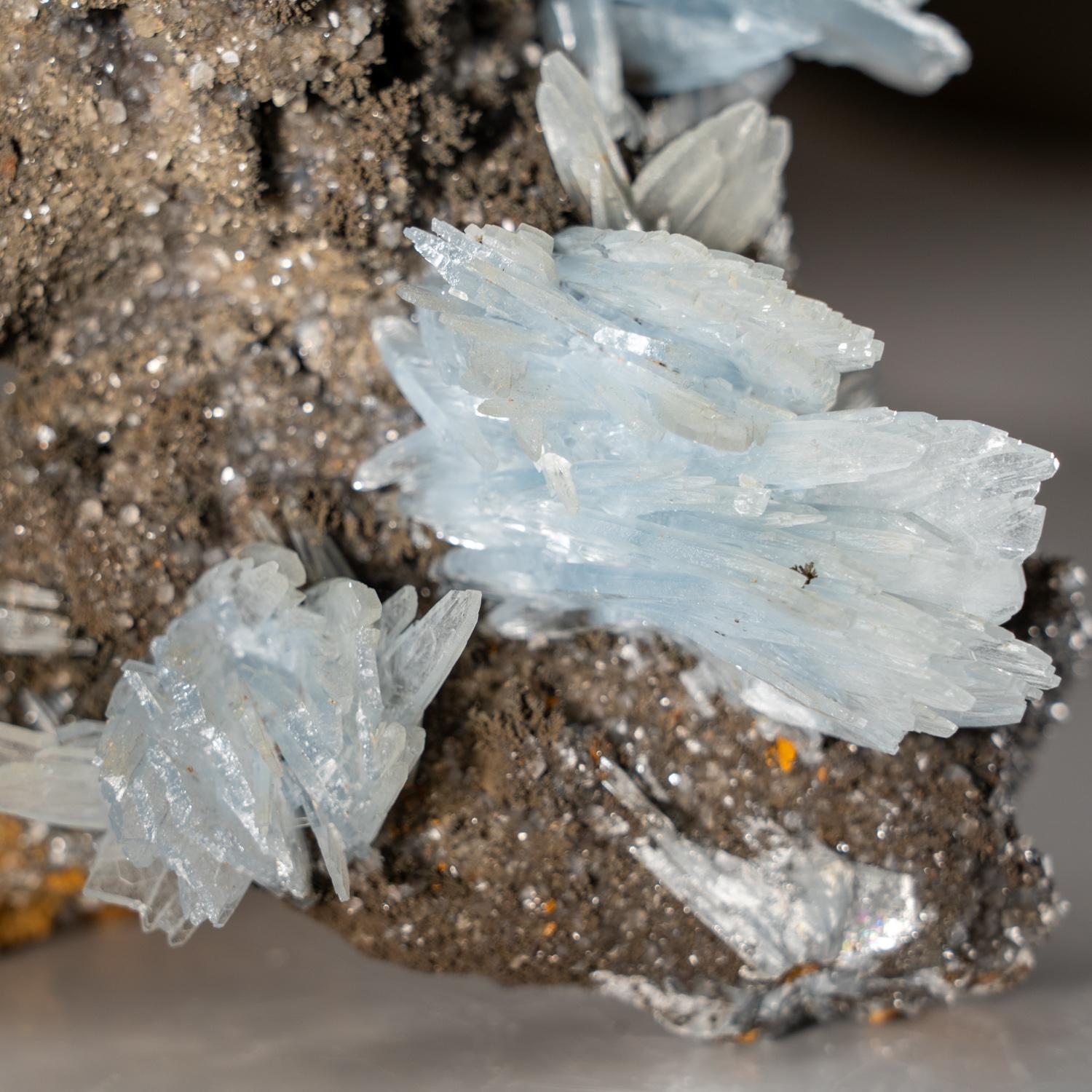 Other Blue Barite from Jebel Ouichane, Sagangane, Nador Province, Morocco For Sale