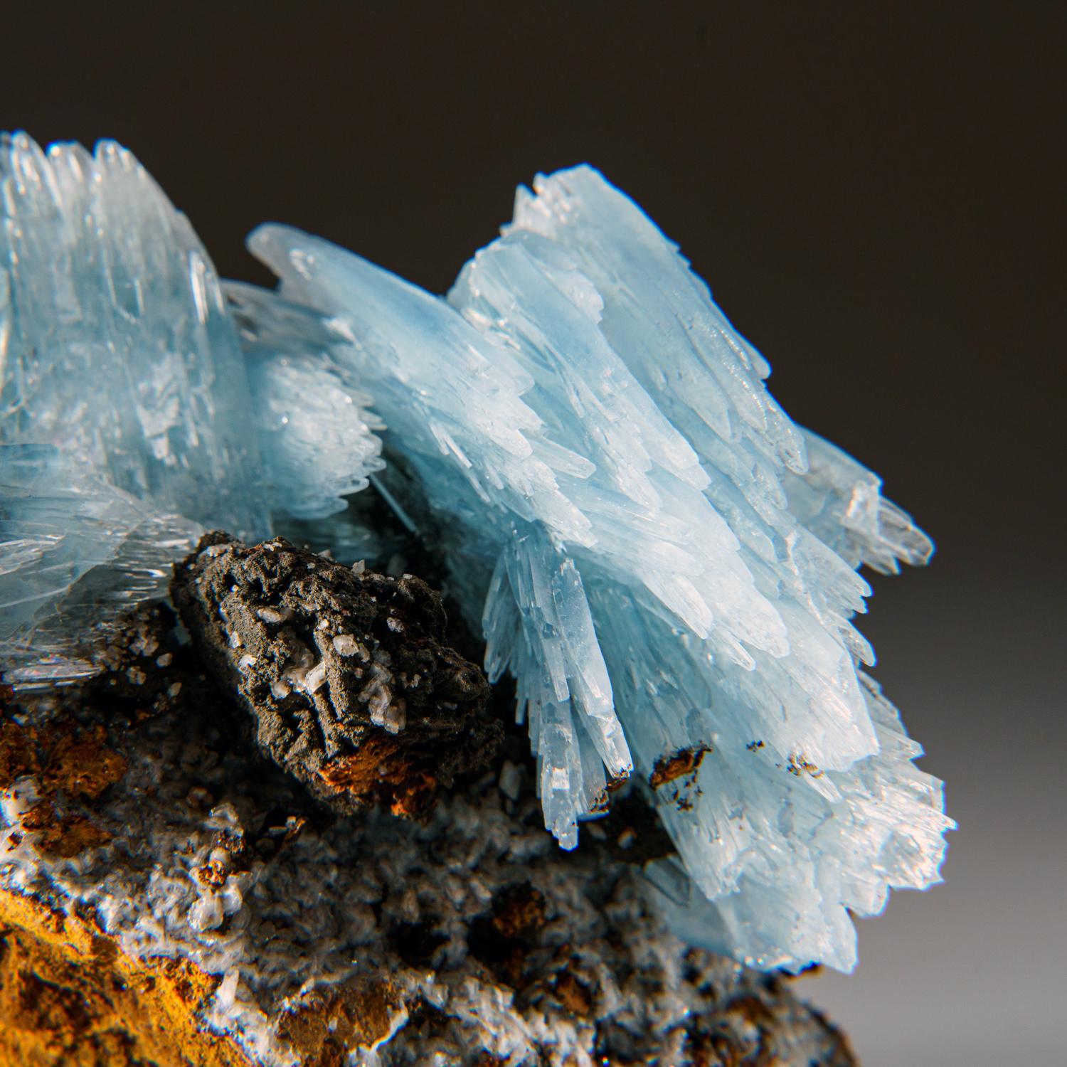 Blue Barite from Jebel Ouichane, Sagangane, Nador Province, Morocco 1